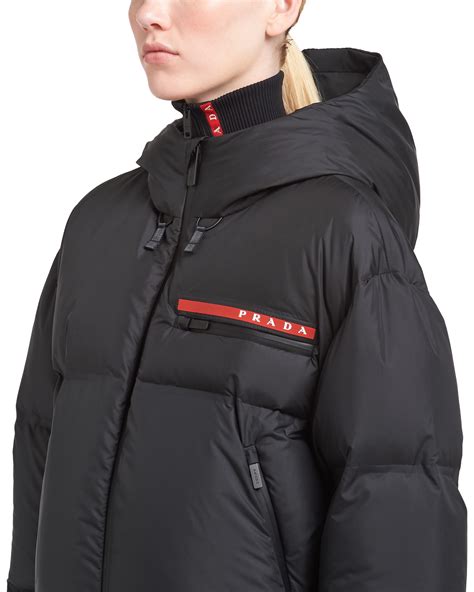 prada puffa coat|Prada coat price.